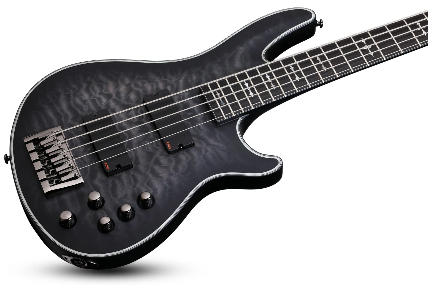 Schecter HR-EXTREME-5-STBLS See-Thru Black 5 String Bass With EMG 40TW Pickups 1918-SHC 3 Schecter HR-EXTREME-5-STBLS See-Thru Black 5 String Bass With EMG 40TW Pickups 1918-SHC - Image 3