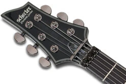 Schecter LEFT HANDED HELLRAISER HR-HYBRID-C-1-FR-LHTBB Trans Black Burst Guitar With FR And EMG 57, 66 Pickups 1929-SHC -L.A MUSIC Instruments HELLRAISER HYBRID C 1 FR STBLK LH HEADSTOCK