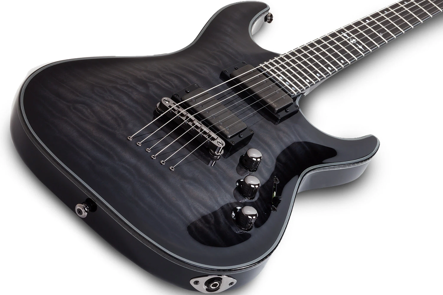 Schecter HR-HYBRID-C-1-TBB Hellraiser Hybrid C-1 Trans Black Burst 1922-SHC 2 Schecter HR-HYBRID-C-1-TBB Hellraiser Hybrid C-1 Trans Black Burst 1922-SHC - Image 2