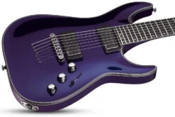 Schecter Hellraiser Hybrid 7 String HR-HYBRID-C-7-UV Ultra Violet 1956-SHC -L.A MUSIC Instruments HELLRAISER HYBRID C 7 UV BODYTILT