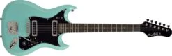 Hagstrom H-2 Series 6 String Electric Guitar In Aged Sky Blue HII-ABE