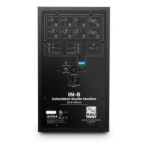 Kali Audio 3-Way 8" Powered Studio Monitor 140 Watt, Black (Single) IN8V2 3 Kali Audio 3-Way 8" Powered Studio Monitor 140 Watt, Black (Single) IN8V2 - Image 3