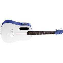 Lava Music ME Play 36” Acoustic / Electric Guitar With Gig Bag, Deep Blue / Frost White L9200005