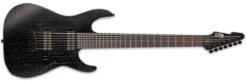 ESP LTD AW-7 Baritone 7-String Electric Guitar, Open Grain Black Satin LAW7BOGBLKS