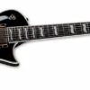 ESP LTD Evertune Deluxe Baritone 7 String Electric Guitar, Black LEC1007BETBLK