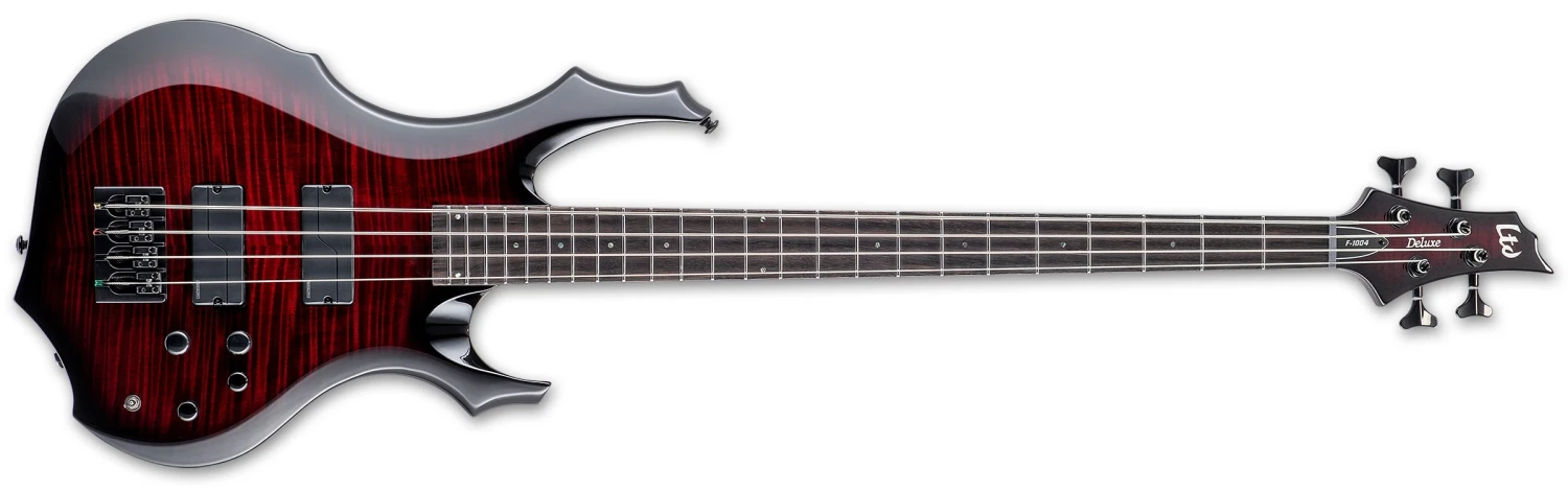 ESP LTD F-1004 4-String Electric Bass, See-thru Black Cherry Sunburst LF1004FMSTBCSB 1 ESP LTD F-1004 4-String Electric Bass, See-thru Black Cherry Sunburst LF1004FMSTBCSB