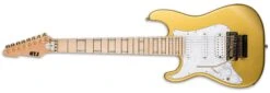 ESP LTD JRV-8 Javier Reyes 8-String Left-Handed Electric Guitar, Metallic Gold LJRV8MGOLH