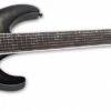 ESP LTD M-1007 LTD Deluxe Baritone 7-String Electric Guitar, Charcoal Burst Satin LM1007BQMCHBS