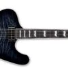 ESP LTD Phoenix-1000 Electric Guitar, See Thru Black Sunburst LPHX1000QMSTBLKSB