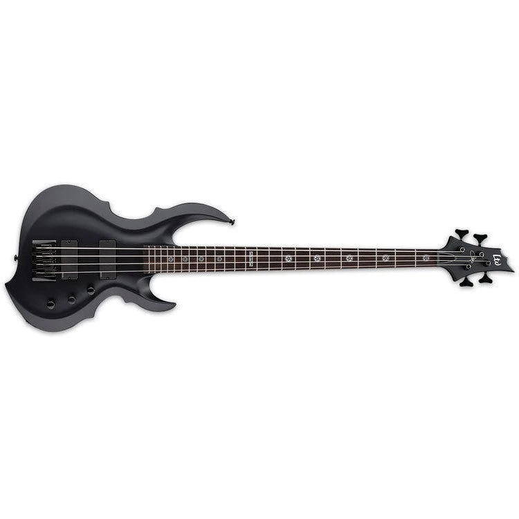 ESP LTD Bass Guitar, Black Satin LTA604FRXBLKS 1 ESP LTD Bass Guitar, Black Satin LTA604FRXBLKS