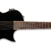 ESP LTD TL-7 7 String Acoustic / Electric Guitar Black LTL7BLK