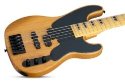 Schecter MODEL-T-SESSION-5-ANS 5 String Bass Aged Natural Satin 2847-SHC -L.A MUSIC Instruments MODEL T5NASBODYTILT