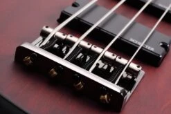 Schecter Omen Series OMEN-4-WSN Walnut Satin 4 String Bass With Schecter Diamond Bass 2091-SHC -L.A MUSIC Instruments OMEN 204 20WSN 20PICKUPS 20BRIDGE 20FAR