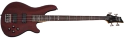 Schecter Omen Series OMEN-4-WSN Walnut Satin 4 String Bass With Schecter Diamond Bass 2091-SHC