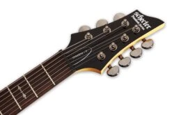 Schecter Omen Series OMEN-7-WSN Walnut Satin 7 String Guitar With Schecter Diamond Plus 2068-SHC -L.A MUSIC Instruments OMEN 207 20WHT 20HEADSTOCK9