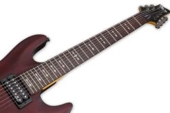 Schecter Omen Series OMEN-7-WSN Walnut Satin 7 String Guitar With Schecter Diamond Plus 2068-SHC -L.A MUSIC Instruments OMEN 207 20WSN 20NECK 20FULL