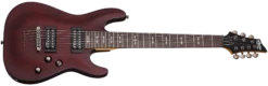 Schecter Omen Series OMEN-7-WSN Walnut Satin 7 String Guitar With Schecter Diamond Plus 2068-SHC