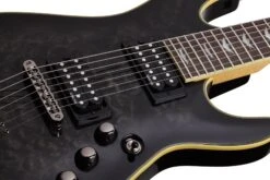 Schecter OMEN-EXT-7-STBLK See Thru Black Guitar With Schecter Diamond Plus 2007-SHC -L.A MUSIC Instruments OMEN 20EXTREME 207 20STBLK 202012 20PICKUPS