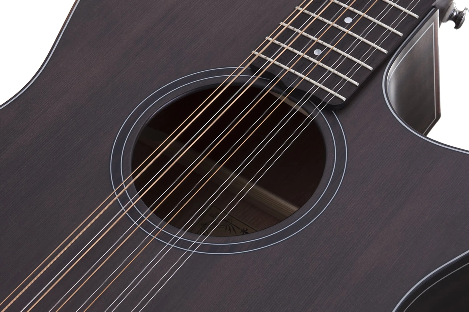 Schecter ORLEANS-STUDIO-12AC-SSTBLK Orleans Studio Acoustic Electric 12 String Satin See Through Black 3714-SHC 4 Schecter ORLEANS-STUDIO-12AC-SSTBLK Orleans Studio Acoustic Electric 12 String Satin See Through Black 3714-SHC - Image 4