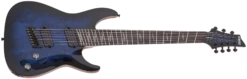 Schecter Omen Elite-7 Multiscale 7 String See-Thru Blue Burst 2464-SHC