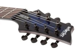 Schecter Omen Elite-7 Multiscale 7 String See-Thru Blue Burst 2464-SHC -L.A MUSIC Instruments OmenElite 7MS.See ThruBlueBurst.06