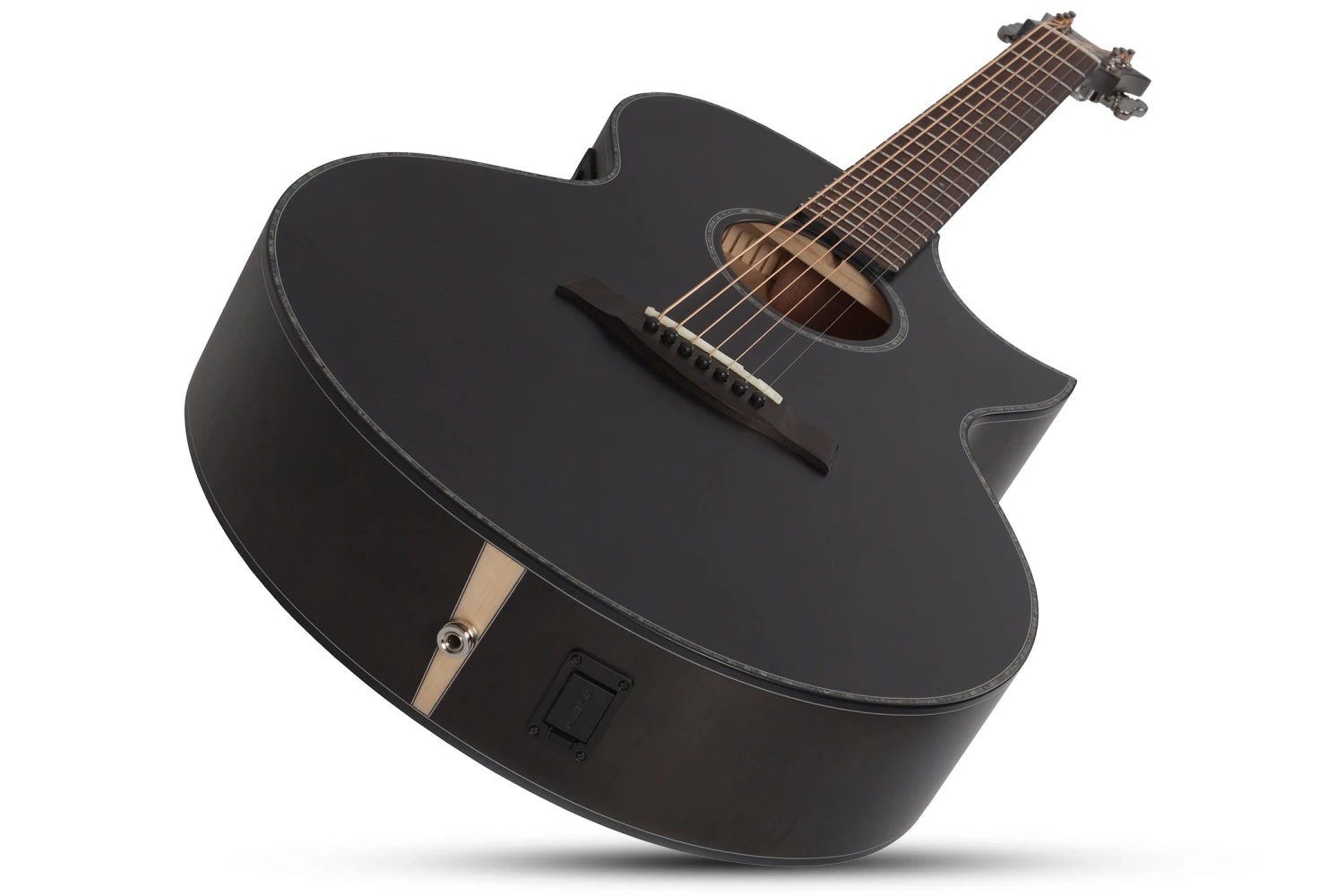 Schecter Orleans Stage 7 STRING Acoustic Satin See Thru Black 3709-SHC - Image 5