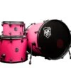 SJC Drums Pathfinder Series 3-piece Shell Pack, Mad Magenta Black PFK322FBMMWBJ