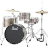 Pearl Roadshow 4-Piece Drum Set Bronze Metallic Complete With Hardware And Cymbals RS584CC707