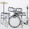 Pearl Junior 5-Piece Drum Set W/ 16" Bass Drum, Hardware & Cymbals, Pure White Pearl Junior 5-Piece Drum Set W/ 16" Bass Drum, Hardware & Cymbals, Pure White RSJ465CC33
