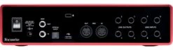 Focusrite 18i8 18 In 8 Out USB Audio Interface SCARLETT-18I8-3RD-GEN -L.A MUSIC Instruments SCARLETT 18I8 3RD GEN hqw rear