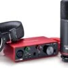 Focusrite 2-in / 2-out USB Audio Interface Recording Bundle W/ Condenser Microphone And Headphones SCARLETT-SOLO-STU-3RD-GEN