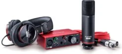 Focusrite 2-in / 2-out USB Audio Interface Recording Bundle W/ Condenser Microphone And Headphones SCARLETT-SOLO-STU-3RD-GEN