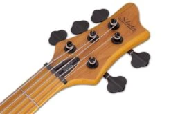 Schecter STILETTO-SESSION-5-ANS Natural Satin 5 String Bass With EMG 40DC 40J Pickups 2851-SHC -L.A MUSIC Instruments SESSION 20STILETTO 205 20ANS 20HEADSTOCK