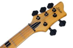 Schecter Riot-5 5 String Session LEFT HANDED Aged Natural Satin ANS 2857-SHC -L.A MUSIC Instruments SESSION RIOT 5 ANS HEADSTOCK 2 5