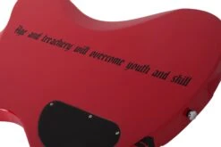 Schecter Simon Gallup Ultra Spitfire Electric Bass In Red 2266-SHC -L.A MUSIC Instruments SIMON GALLUP RED 2266 BACK CLOSE6
