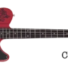 Schecter Simon Gallup Ultra Spitfire Electric Bass In Red 2266-SHC