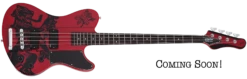 Schecter Simon Gallup Ultra Spitfire Electric Bass In Red 2266-SHC