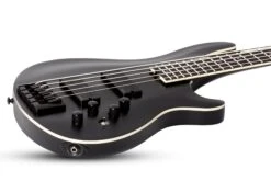 Schecter 5 String Bass SLS Evil Twin-5 Satin Black 1395-SHC -L.A MUSIC Instruments SLS ELITE 5 EVIL TWIN MF TILT7