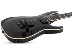 Schecter C-7 SLS 7 Evil Twin Satin Black 7 String 1349-SHC -L.A MUSIC Instruments SLS ELITE C 7 EVIL TWIN MF TILT HIGHRES