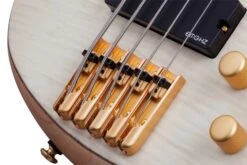 Schecter STILETTO-CST-5-NAT Natural Satin 5 String Bass With EMG HZ Pickups 2541-SHC -L.A MUSIC Instruments STILETTO 20CUSTOM 205 20NAT 20BRIDGE9