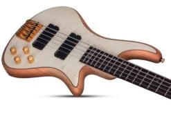 Schecter STILETTO-CST-5-NAT Natural Satin 5 String Bass With EMG HZ Pickups 2541-SHC -L.A MUSIC Instruments STILETTO 20CUSTOM 205 20NAT 20DOWNSHOT4