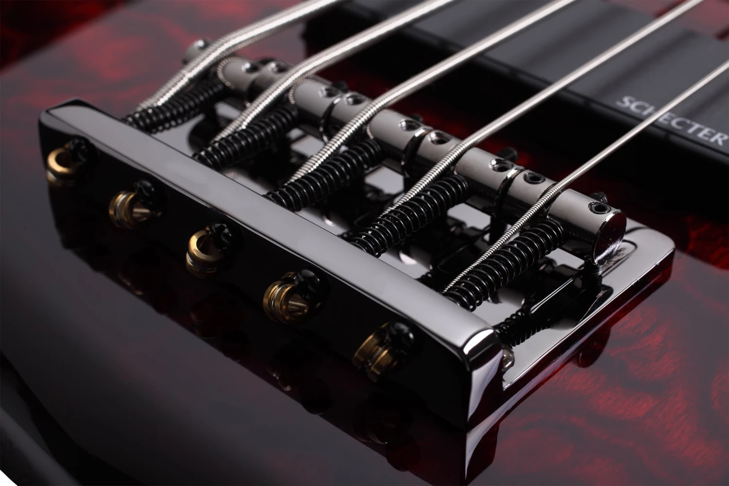Schecter STILETTO EXT 5 BCH Black Cherry 5 String Bass With Schecter Diamond Bass 2502-SHC 4 Schecter STILETTO EXT 5 BCH Black Cherry 5 String Bass With Schecter Diamond Bass 2502-SHC - Image 4