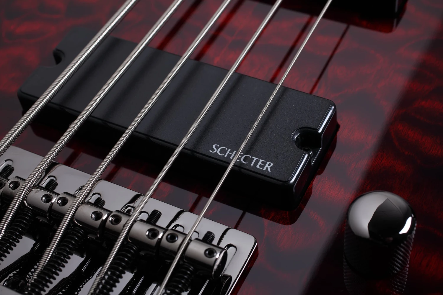 Schecter STILETTO EXT 5 BCH Black Cherry 5 String Bass With Schecter Diamond Bass 2502-SHC 3 Schecter STILETTO EXT 5 BCH Black Cherry 5 String Bass With Schecter Diamond Bass 2502-SHC - Image 3