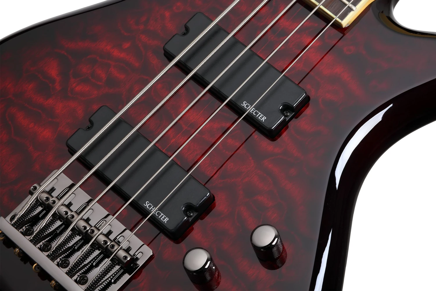 Schecter STILETTO EXT 5 BCH Black Cherry 5 String Bass With Schecter Diamond Bass 2502-SHC 5 Schecter STILETTO EXT 5 BCH Black Cherry 5 String Bass With Schecter Diamond Bass 2502-SHC - Image 5