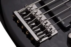 Schecter STILETTO-EXT-5-STBLK See Thru Black 5 String Bass With Schecter Diamond Bass 2504-SHC -L.A MUSIC Instruments STILETTO 20EXTREME 205 20STBLK 20BRIDGE 20CLOSE