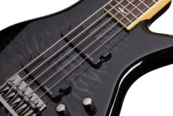 Schecter STILETTO-EXT-5-STBLK See Thru Black 5 String Bass With Schecter Diamond Bass 2504-SHC -L.A MUSIC Instruments STILETTO 20EXTREME 205 20STBLK 20PICKUPS 20FAR