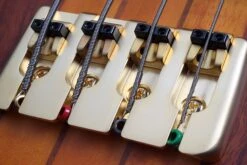 Schecter STILETTO STU 4FL HSN Honey Satin 4 String Bass With EMG HZ Pickups 2750-SHC -L.A MUSIC Instruments STILETTO 20STUDIO 204 20HSN 20FL 20BRIDGE