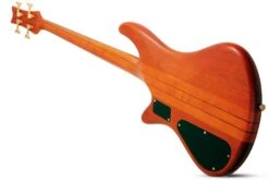 Schecter STILETTO STU 4FL HSN Honey Satin 4 String Bass With EMG HZ Pickups 2750-SHC -L.A MUSIC Instruments STILETTO 20STUDIO 204 20HSN 20LAYING 20BACK3