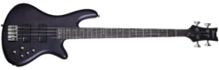 Schecter STILETTO-STU-4-STBLS See Thru Black 4 String Bass With EMG HZ Pickups 2711-SHC