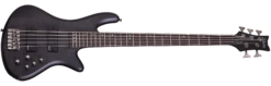 Schecter STILETTO-STU-5-STBLS See Thru Black 5 String Bass With EMG HZ Pickups 2721-SHC